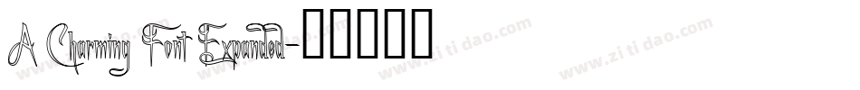 A Charming Font Expanded字体转换